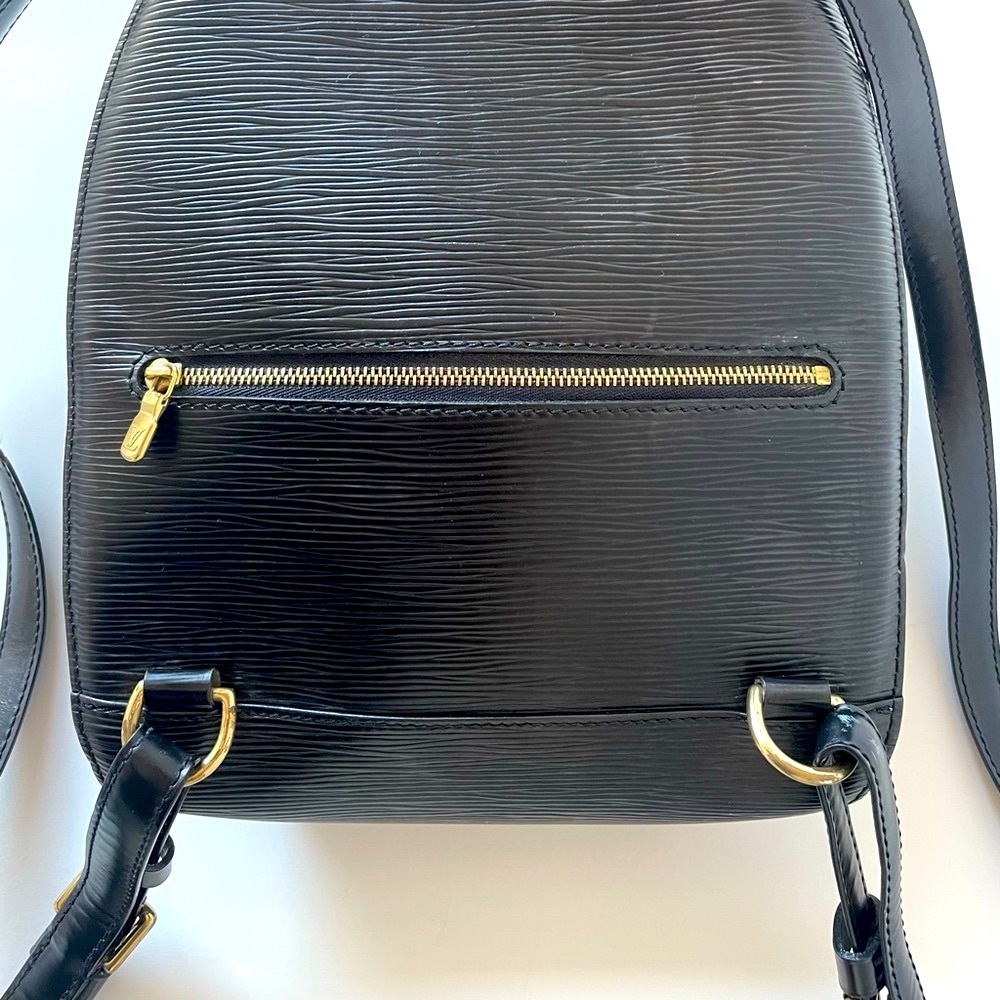 Louis Vuitton Authentic Mabillon Backpack Bag Epi Leather Black - Picture 6 of 15
